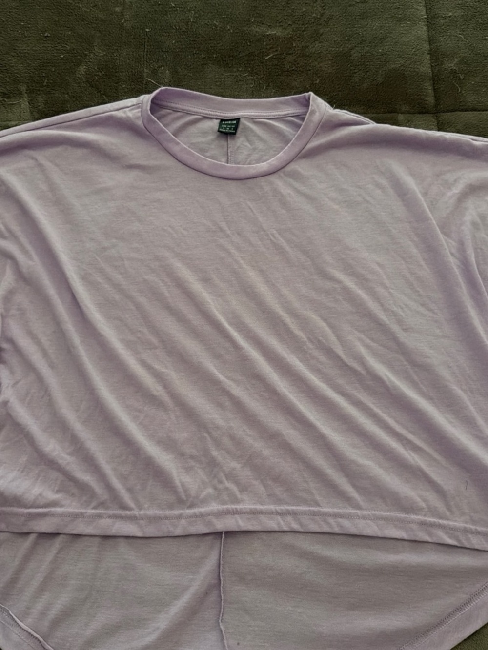 SHEIN Lavender Crop Tee